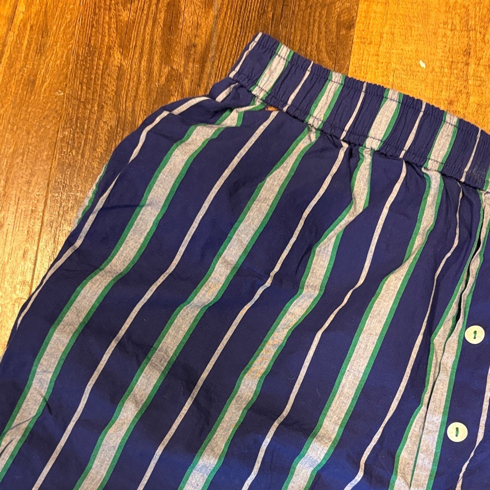 Blue Striped Anthropologie PJ bottoms - Picture 5 of 9